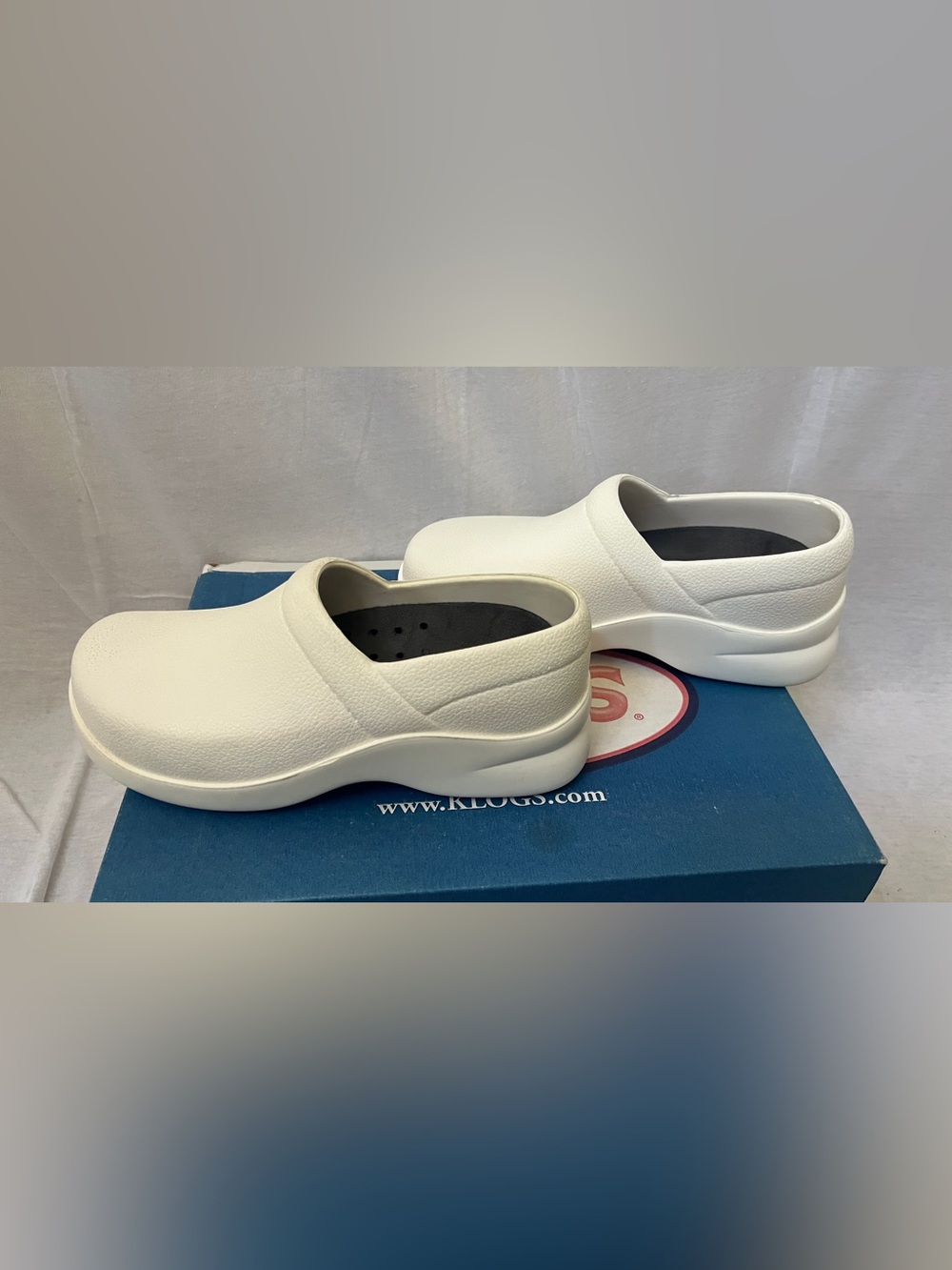 Klogs White Textured Slip-On Nursing Clogs
